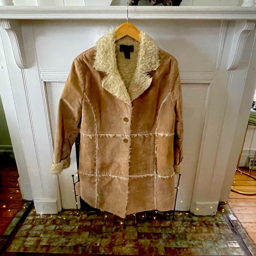Brandon Thomas Leather Boho Jacket Size 14/16